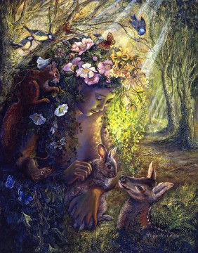 Fantasía popular Painting - JW la ninfa del bosque Fantasía